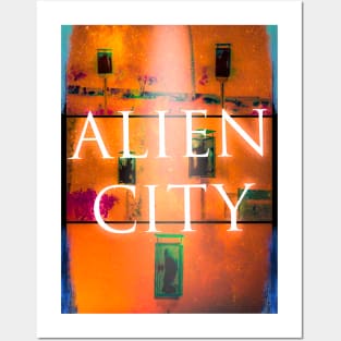 Alien City Modern Design Posters and Art